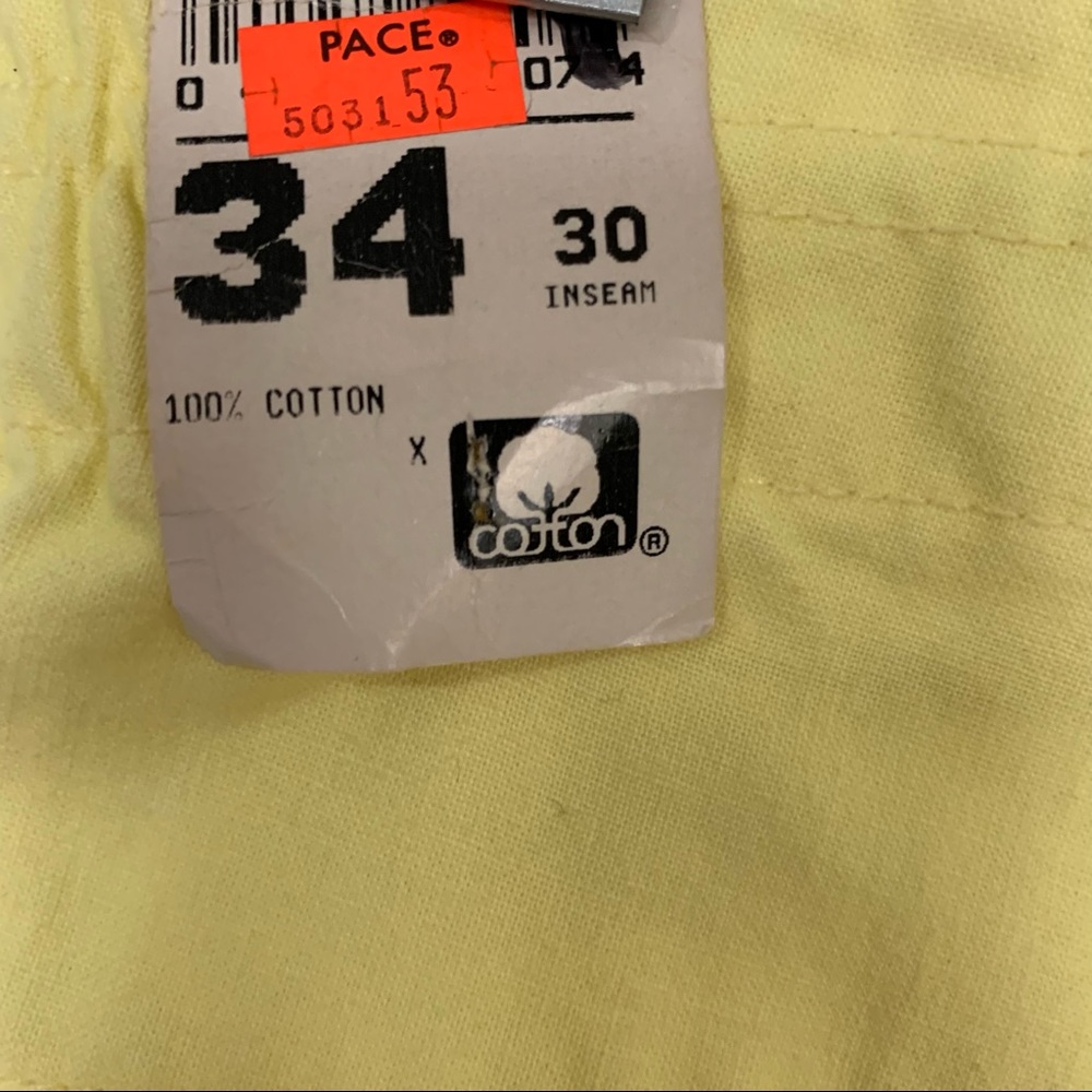 NWT Vintage Royal Palm yellow pants 34x30 - Picture 3 of 4